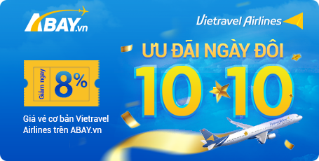 Ngày song đôi 10.10: ABAY & Vietravel Airlines song hành ưu đãi!