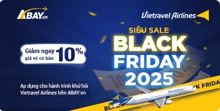 “Siêu Sale Black Friday 2025”: Vietravel Airlines giảm trực tiếp 10% giá vé