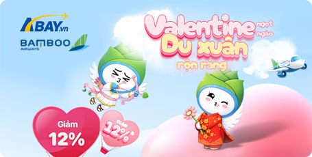 Rộn ràng mừng xuân mới, đón Valentine ngọt ngào cùng ưu đãi từ Bamboo Airways!