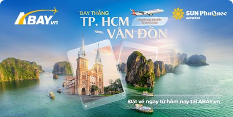 Sun PhuQuoc Airways mở đường bay kết nối Tp Hồ Chí Minh - Vân Đồn (Quảng Ninh)