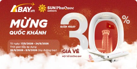 Vi vu mùa Quốc khánh không lo về giá với ưu đãi hấp dẫn từ Sun PhuQuoc Airways