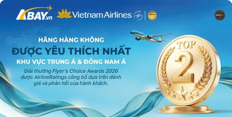 Vietnam Airlines được hành khách bình chọn là hãng hàng không được yêu thích nhất tại khu vực