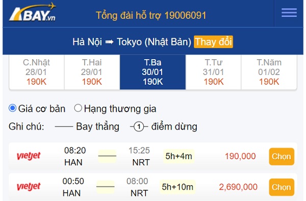 gia-ve-hanoi-tokyo-truoc-tet-vj-cac-chuyen