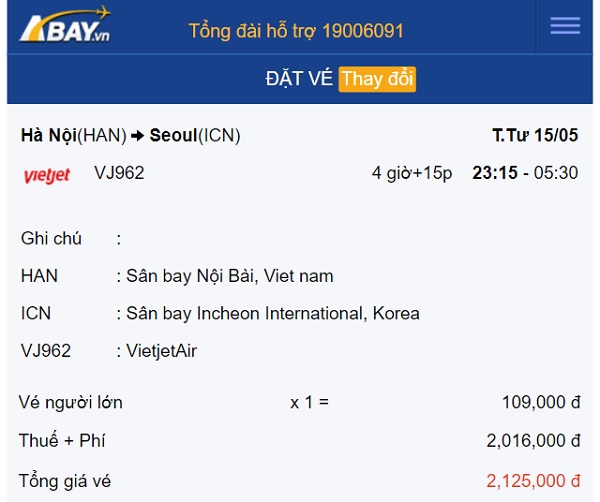 Hot! Vé bay thẳng Hà Nội – Seoul (Hàn Quốc) tháng 5 có giá chỉ từ 109k/ chiều!