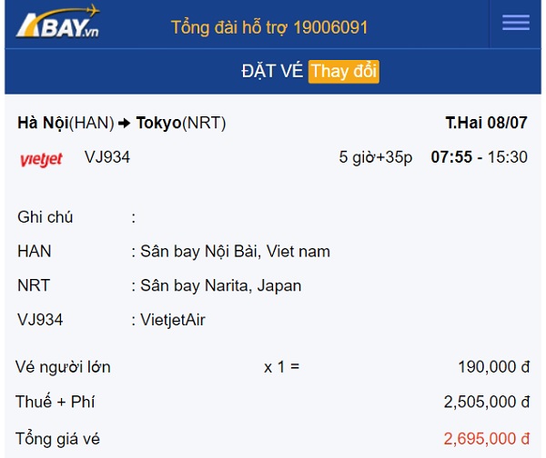 Tin được không – Vé bay Hà Nội đi Tokyo (Nhật Bản) tháng 7 chỉ từ 190k/ chiều?