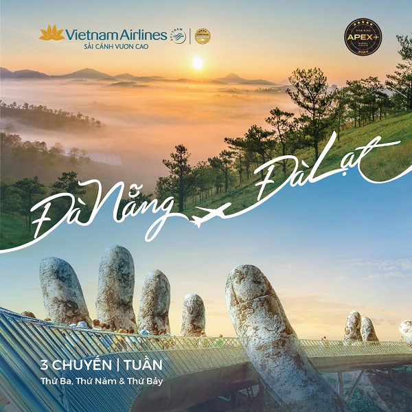 Vietnam Airlines khai thác chuyến bay Đà Nẵng – Đà Lạt với giá vé SIÊU TỐT