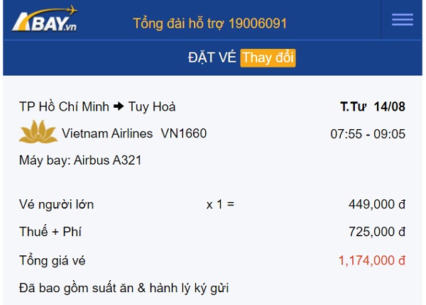 Muốn bay Tuy Hòa giá tốt, book vé tháng 8 chỉ từ 449k/ chiều!