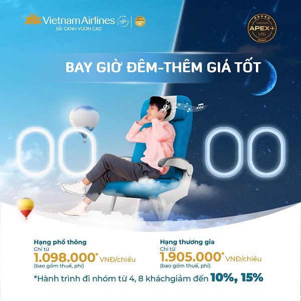 “Bơi” trong loạt ưu đãi hấp dẫn từ nay đến cuối năm của Vietnam Airlines