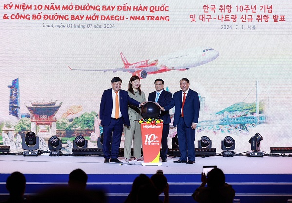 VietjetAir công bố mở đường bay mới  Nha Trang - Daegu (Hàn Quốc)