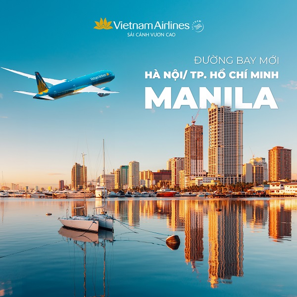 Vietnam Airlines ưu đãi vé máy bay đi Philippines – giá khởi điểm chỉ từ 4.039.000đ