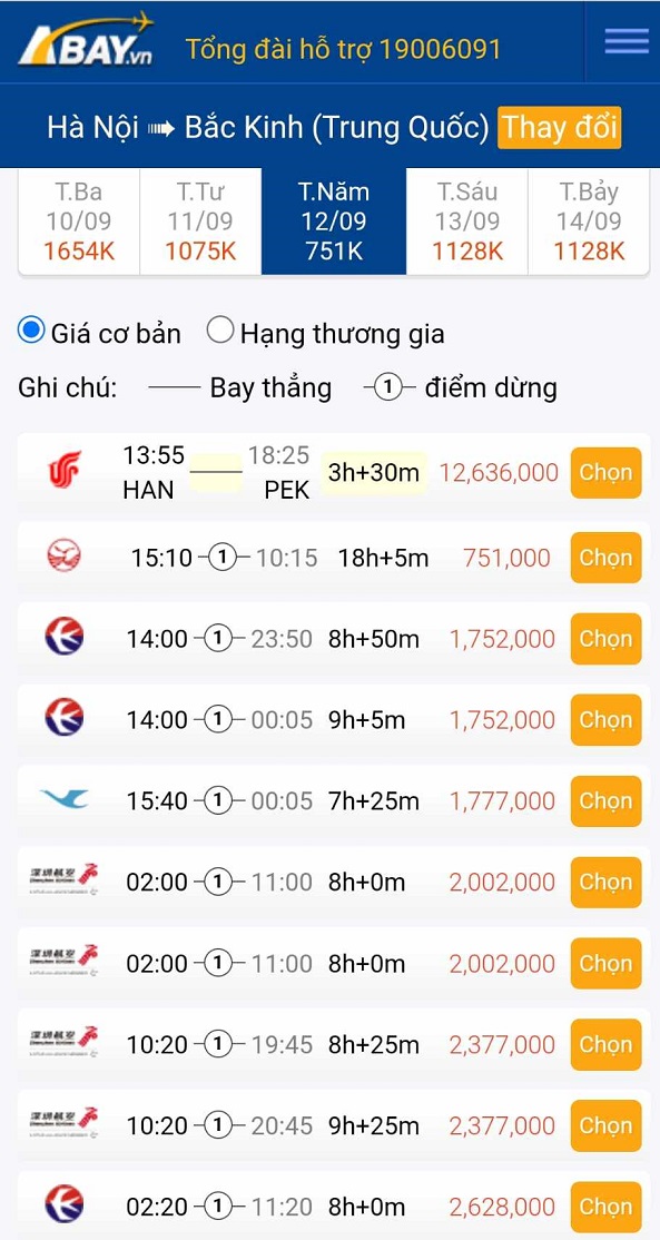 Đặt ngay vé máy bay với giá hiếm có trên hành trình Hà Nội đi Bắc Kinh tháng 09/2024