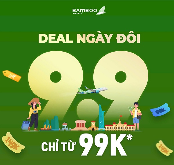 Tin được không – Bamboo Airways mở bán ưu đãi siêu “hời” chỉ từ 99k cho hành trình nội địa?