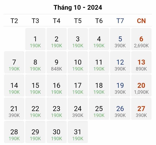 Mức giá vé 190k có làm nên “cơn sốt” trên hành trình Tp Hồ Chí Minh đi Đà Lạt vào tháng 10/2024