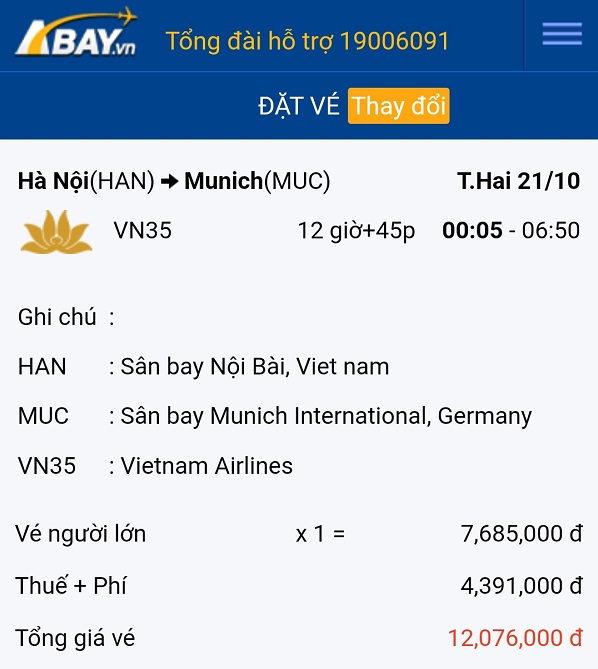 Dễ dàng bay thẳng Hà Nội – Munich với mức giá CỰC TỐT vào tháng 10/2024