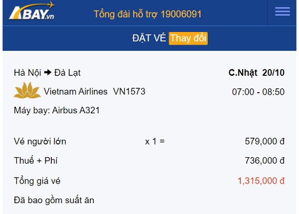 Chặng Hà Nội – Đà Lạt tháng 10 ghi nhận loạt vé bay giá tốt từ Vietnam Airlines!