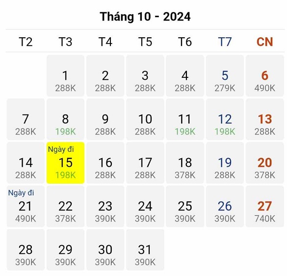 Tháng 10/2024 – thời điểm tốt để bay Đà Nẵng đi Hà Nội với mức giá cực tiết kiệm