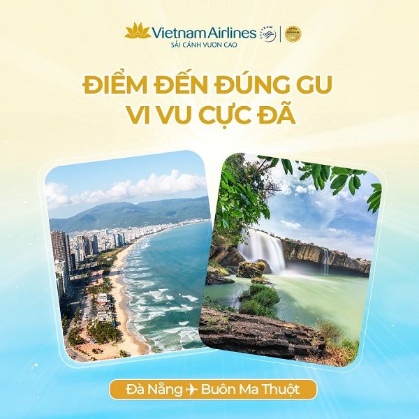 Từ 29/10, Vietnam Airlines khai thác trở lại chặng bay Đà Nẵng – Buôn Mê Thuột