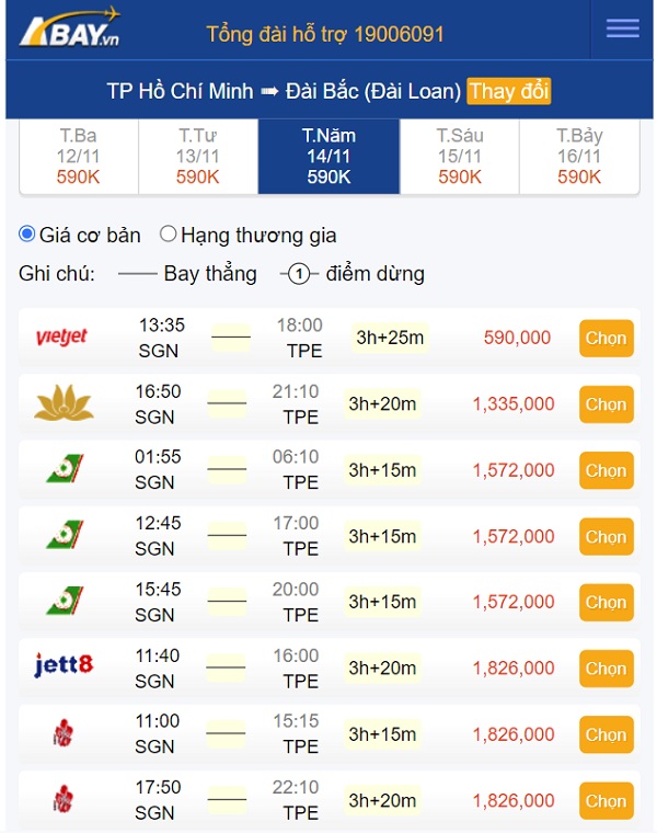 gia-ve-hcm-taipei-thang-11-2024-cac-hang