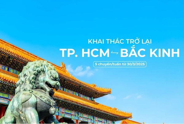 Thêm đường bay mới – Thêm ưu đãi hấp dẫn tới Bắc Kinh (Trung Quốc) cùng Vietnam Airlines