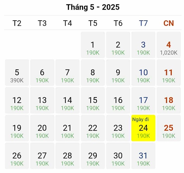Cập nhật mức giá vé hấp dẫn trên chặng bay Tp Hồ Chí Minh đi Đài Bắc tháng 05/2025
