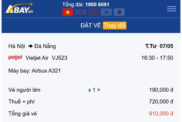 Thỏa sức bay Hà Nội – Đà Nẵng tháng 5 với loạt vé giá tốt chỉ từ 190k/ chiều