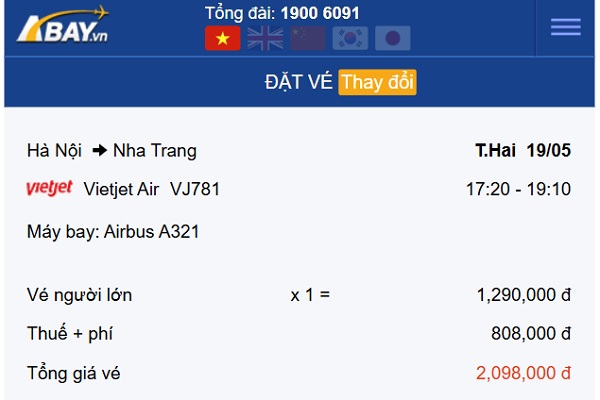 Tháng 5/2025, giá vé Hà Nội – Nha Trang bắt đầu có xu hướng tăng cao