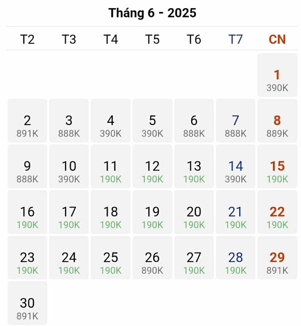 Lộ diện mức vé giá rẻ trên hành trình Tp Hồ Chí Minh – Seoul (Hàn Quốc) tháng 06/2025