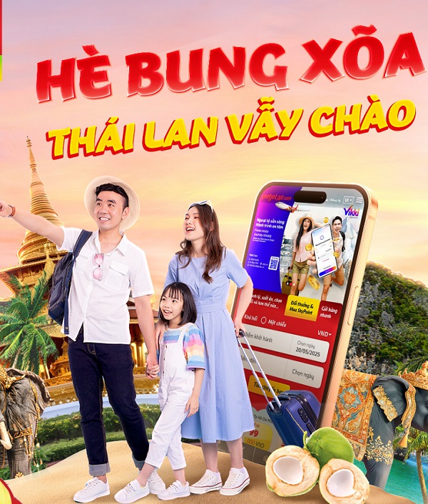 Vi vu xứ Chùa Vàng cùng ưu đãi giá vé hấp dẫn từ VietjetAir