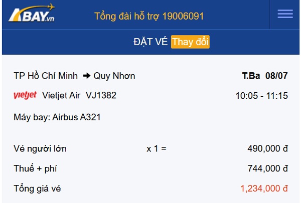 Bay Tp Hồ Chí Minh – Quy Nhơn tháng 7 giá vé chỉ từ 490k/ chiều: Book ngay kẻo hết!