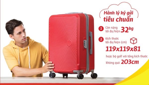 Tham khảo quy định hành lý ký gửi của VietJet Air
