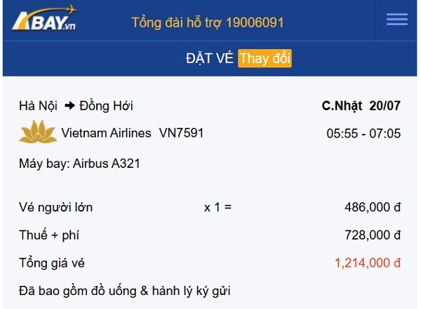 Bay Hà Nội – Đồng Hới chỉ từ 486k trong tháng 7 cùng Vietnam Airlines: Book vé ngay!