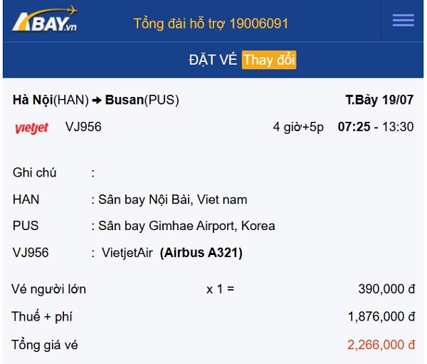 Bay thẳng Hà Nội – Busan (Hàn Quốc) tháng 7 chỉ từ 390k: Đặt vé ngay!