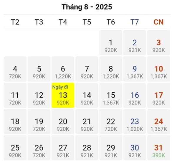 ABAY bất ngờ ghi nhận mức giá vé chỉ 390k trên hành trình Hà Nội – Thượng Hải tháng 08/2025