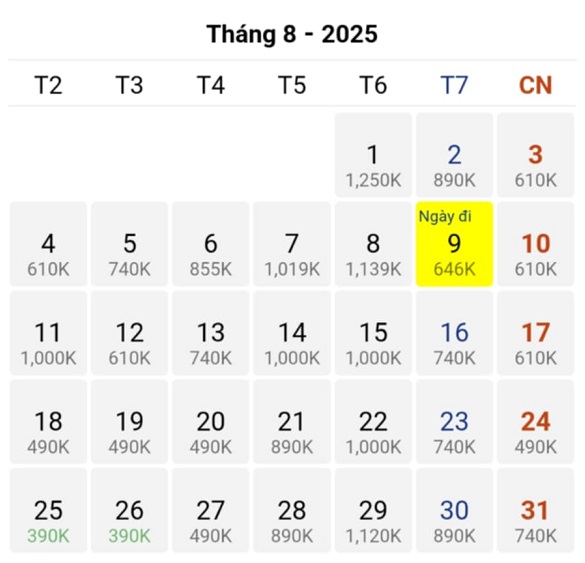 Đặt ngay vé máy bay chỉ 390k chặng Hà Nội – Huế tháng 08/2025 