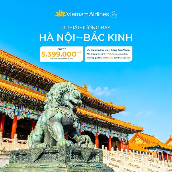 Khám phá Bắc Kinh – Rinh ngay vé rẻ Vietnam Airlines