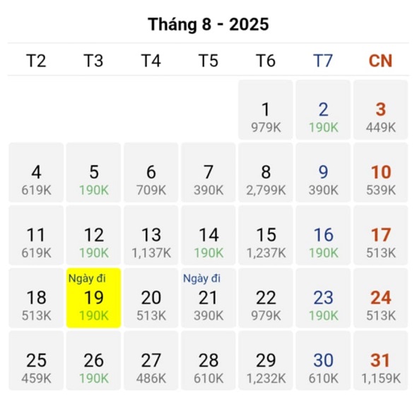Đặt ngay vé máy bay Hà Nội đi Đồng Hới tháng 08/2025 với giá chỉ 190k 