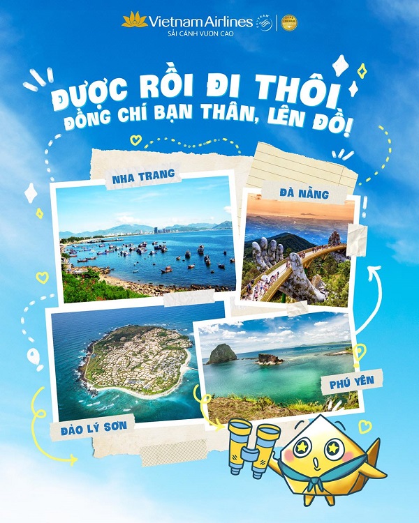 Đi “nạp vitamin Sea” tháng 8 cùng loạt vé máy bay giá tốt nhất của Vietnam Airlines