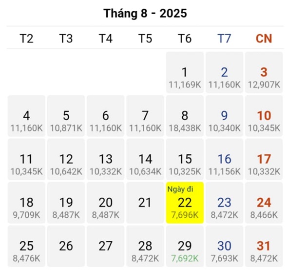 Cập nhật vé máy bay giá tốt nhất trên hành trình Hà Nội - San Francisco vào tháng 08/2025