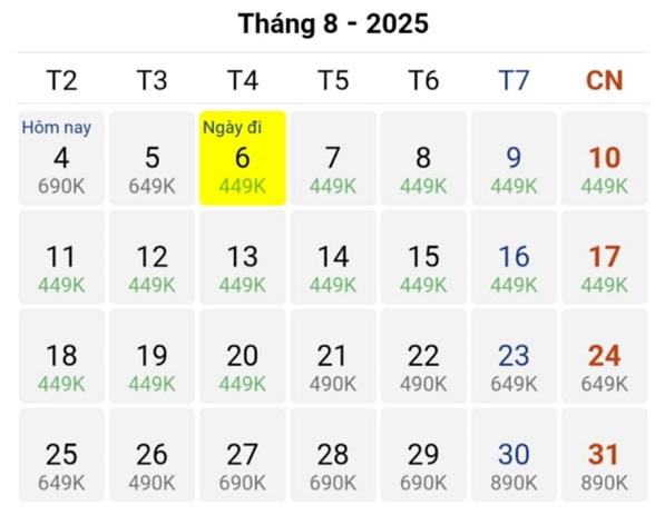 Vé máy bay Tp Hồ Chí Minh đi Hải Phòng tháng 08/2025 giảm mạnh – chỉ còn 449k/chiều
