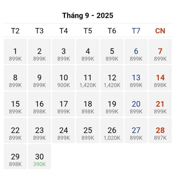 Cập nhật giá vé máy bay tốt nhất chặng Tp Hồ Chí Minh – Seoul tháng 09/2025