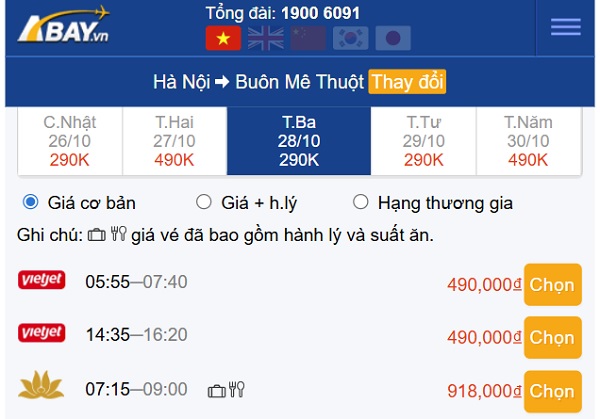 gia-ve-hanoi-buonmethuot-thang-10-2025-cac-hang