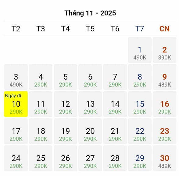 Vé máy bay Thanh Hóa – Tp Hồ Chí Minh, giảm giá vào tháng 11/2025