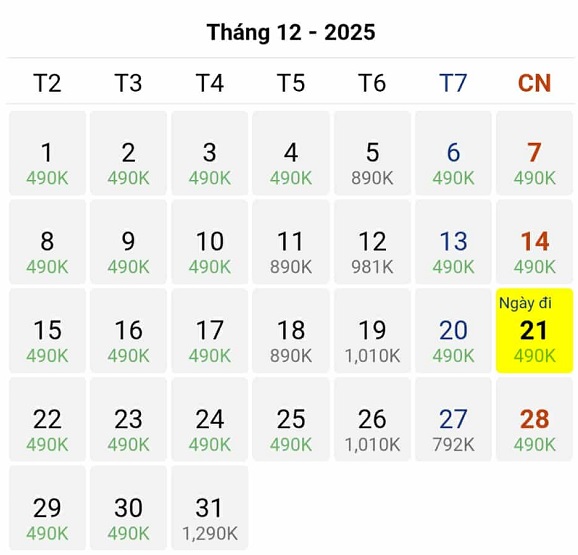 Cập nhật vé máy bay Tp Hồ Chí Minh - Hải Phòng giá rẻ nhất tháng 12/2025