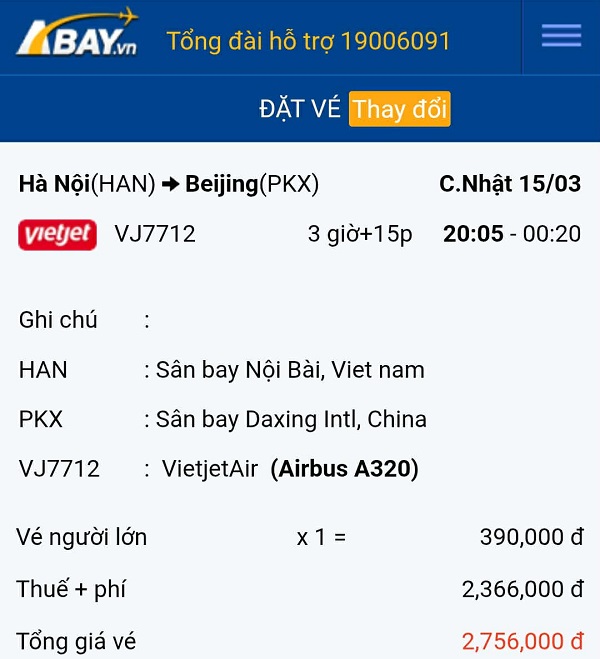 Bay Hà Nội – Bắc Kinh tiết kiệm cùng vé máy bay giá tốt nhất tháng 03/2026