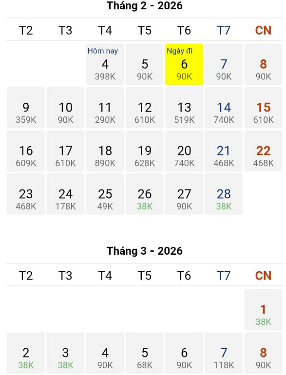 Bay Tp Hồ Chí Minh – Phú Quốc sau Tết Nguyên Đán cùng loạt vé giá chỉ 38k