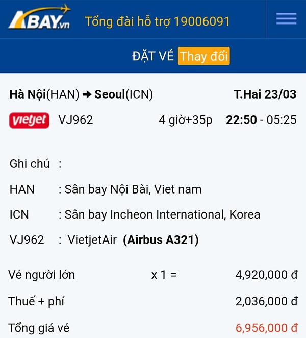 Dễ dàng bay Hà Nội – Seoul vào tháng 3 với giá vé tốt nhất tại ABAY