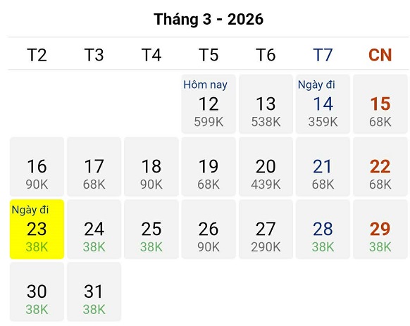 Bất ngờ với loạt vé 38k trên chặng bay Tp Hồ Chí Minh – Phú Quốc cuối tháng 03/2026