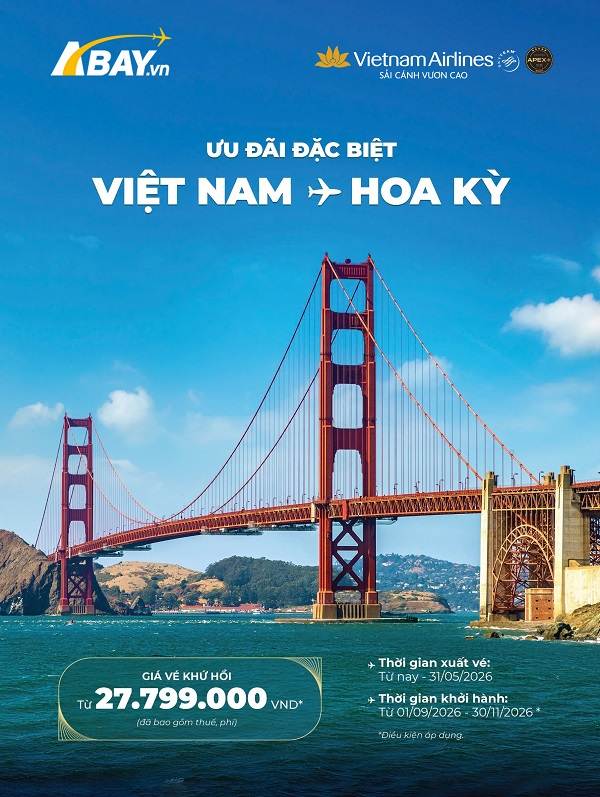 Vietnam Airlines tung ưu đãi đặc biệt trên đường bay Việt Nam – Hoa Kỳ!