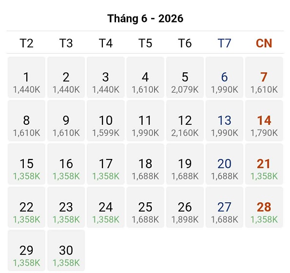 Cập nhật thông tin về vé máy bay giá tốt nhất từ Hà Nội đi Nha Trang tháng 06/2026