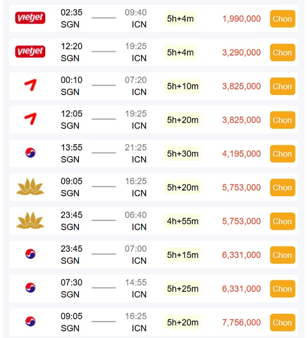 Bay Tp Hồ Chí Minh – Seoul tháng 6 cực tiết kiệm cùng giá vé chỉ từ 396k!